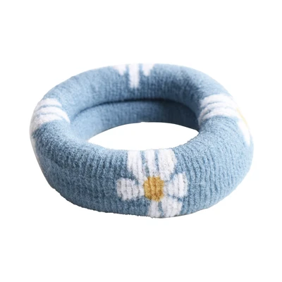 Gambar Ataru Ikat Rambut Thick Flower Set 2 pcs - Biru/Pink