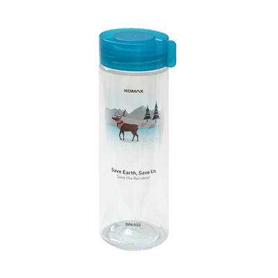Gambar Komax Botol Minum Plastik Reindeer 550 ml - Biru