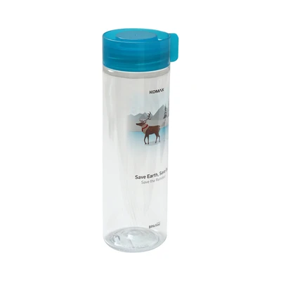 Gambar Komax Botol Minum Plastik Reindeer 550 ml - Biru