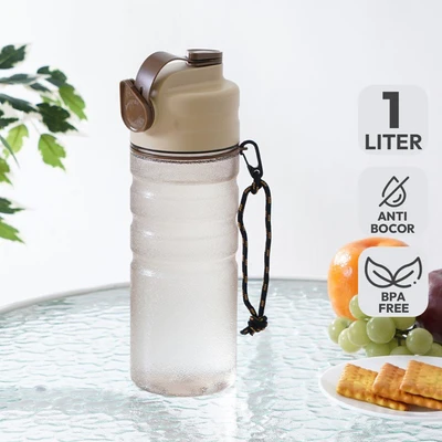 Gambar Komax Botol Minum Tritan 1 Liter - Cokelat