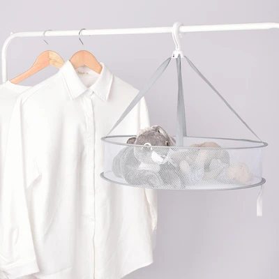 Gambar Stora Jemuran Baju Gantung Lipat Mesh - Putih