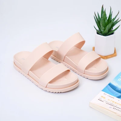 Gambar Ataru Ukuran 37 Sandal Wanita Double Stripe - Pink Nude