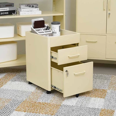 Gambar Informa Lenelle Filing Cabinet Metal - Putih Ivory