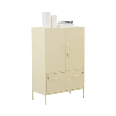 Gambar Informa Lenelle Kabinet Kantor Metal - Putih Ivory
