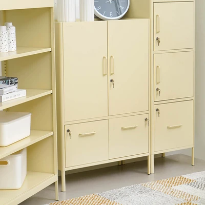 Gambar Informa Lenelle Kabinet Kantor Metal - Putih Ivory