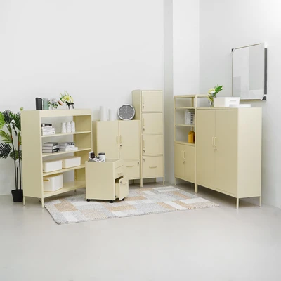 Gambar Informa Lenelle Kabinet Kantor Metal - Putih Ivory