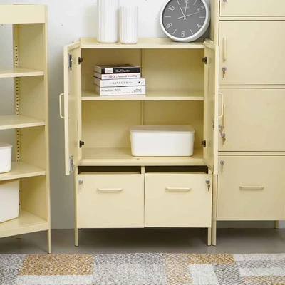 Gambar Informa Lenelle Kabinet Kantor Metal - Putih Ivory