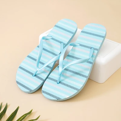 Gambar Ataru Ukuran 37 Sandal Jepit Wanita Stirpe Flip Flop - Biru