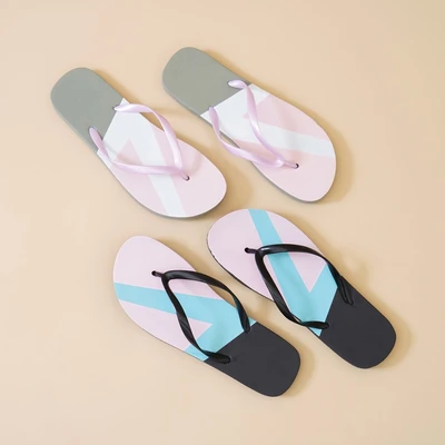 Gambar Ataru Ukuran 38 Sandal Jepit Wanita Flip Flop Graphic - Hitam