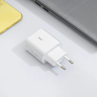 Gambar Ataru Kepala Charger PD Duo USB-A & USB-C 30 Watt - Putih