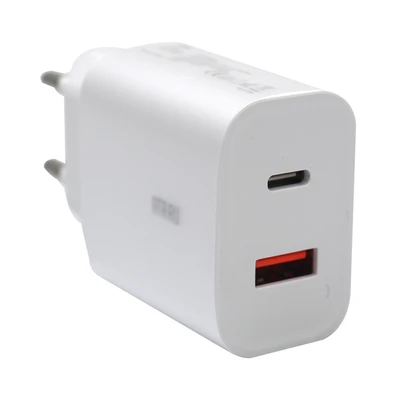 Gambar Ataru Kepala Charger PD Duo USB-A & USB-C 30 Watt - Putih