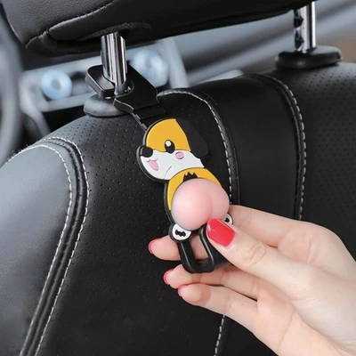 Gambar Otto Klasse Headrest Hook Mobil Multifungsi Dog