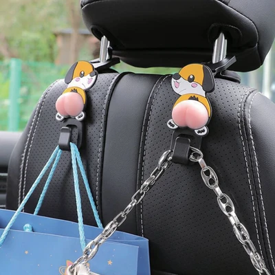 Gambar Otto Klasse Headrest Hook Mobil Multifungsi Dog