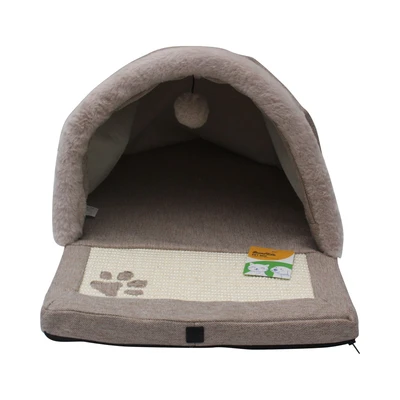 Gambar Paws N Tail Tempat Tidur Hewan Slipper - Krem Beige