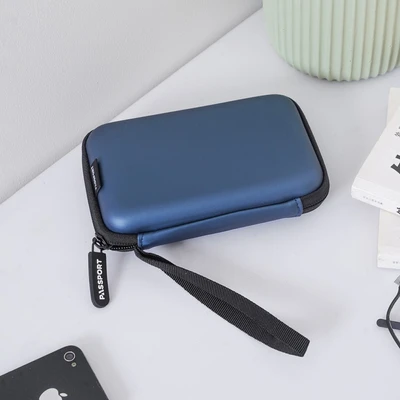 Gambar Passport Tas Organizer Perangkat Digital Hardcase Small - Biru Navy