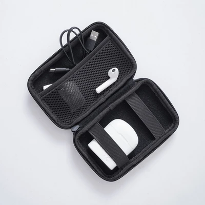 Gambar Passport Tas Organizer Perangkat Digital Hardcase Small - Biru Navy