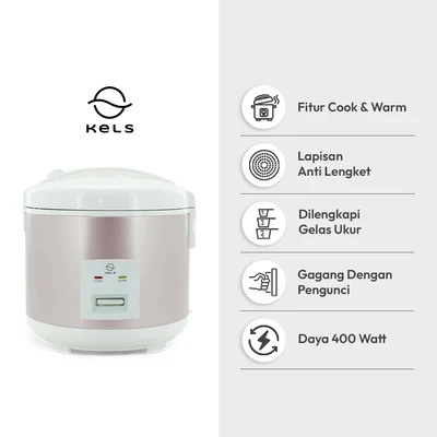 Gambar Kels 1.8 Ltr Rice Cooker - Gold