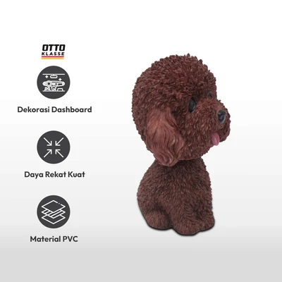 Gambar Otto Klasse Ornamen Dashboard Mobil Teddy - Cokelat