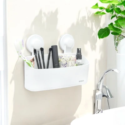 Gambar Stora 24.3x9.2x17.9 cm Rak Dinding Kamar Mandi - Putih