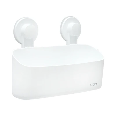 Gambar Stora 24.3x9.2x17.9 cm Rak Dinding Kamar Mandi - Putih