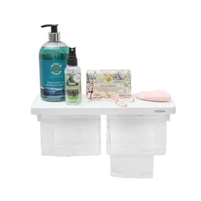 Gambar Stora Holder Tisu Toilet Roll Double - Putih