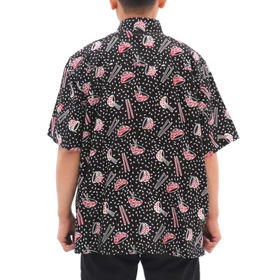 Gambar Pendopo Ukuran Xl Kemeja Batik Pria Oversize Cap Mangkuk - Merah