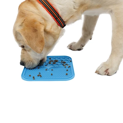 Gambar M-Pets Ukuran M Lecca Tempat Makan Hewan - Biru