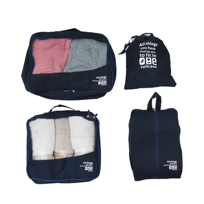 Gambar Passport Tas Organizer Cube Set 4 pcs - Biru Navy