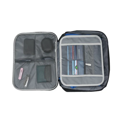 Gambar Passport Tas Organizer Dokumen 3 Layers Dengan Lock - Hitam