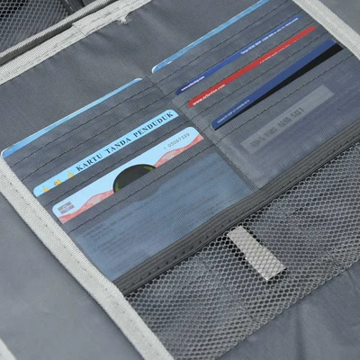 Gambar Passport Tas Organizer Dokumen 3 Layers Dengan Lock - Hitam