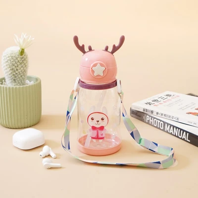 Gambar Ataru 550 Ml Botol Minum Anak Deer - Pink