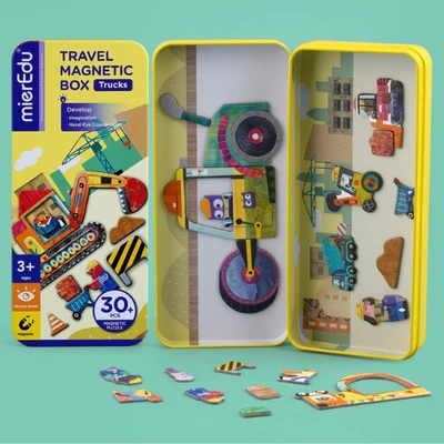 Gambar Mieredu Set Travel Magnetic Box Trucks