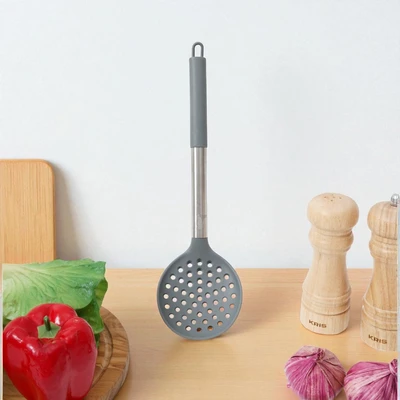 Gambar Culinart Sendok Saring Silikon Dengan Handle Stainless Steel