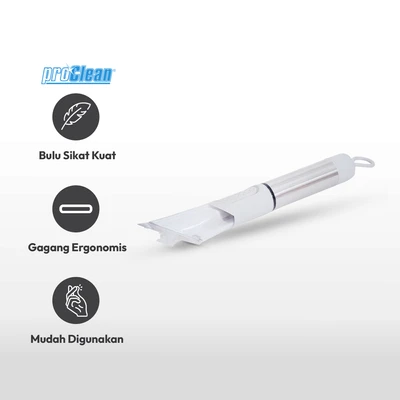 Gambar Proclean Sikat Pebersih Dengan Stand Set 4 pcs - Abu-Abu