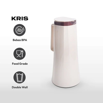 Gambar Kris 1 Ltr Teko Minuman Vacuum Flask - Cokelat