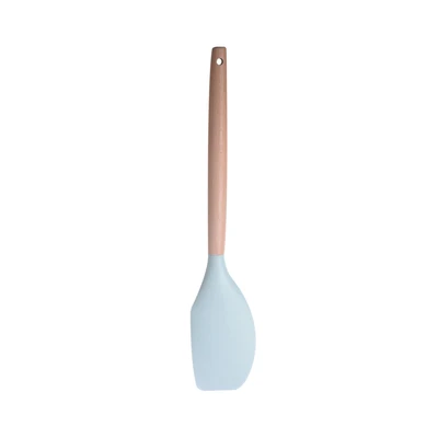 Gambar Ataru Spatula Scraper Silikon - Biru Dusty