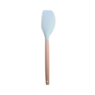 Gambar Ataru Spatula Scraper Silikon - Biru Dusty