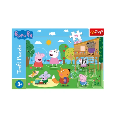 Gambar Trefl Puzzle Peppa Pig Fun In The Grass