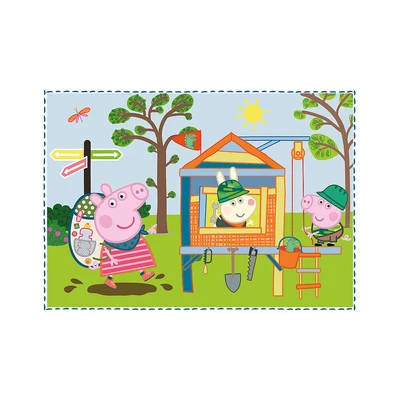 Gambar Trefl Puzzle 4 In 1 Holiday Peppa Pig 34359