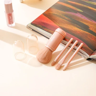 Gambar Ataru Kuas Make Up Set 4 pcs - Pink