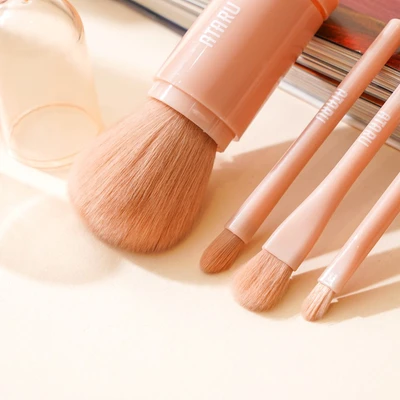 Gambar Ataru Kuas Make Up Set 4 pcs - Pink