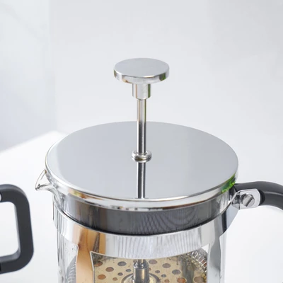 Gambar Delicia Teko Kopi French Press Kaca Dengan Mug 600 ml Set 3 pcs Transparan