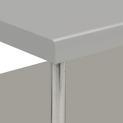 Gambar Kris Meja Dapur 2 Tingkat 120x70 cm - Silver