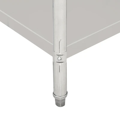 Gambar Kris Meja Dapur 2 Tingkat 120x70 cm - Silver