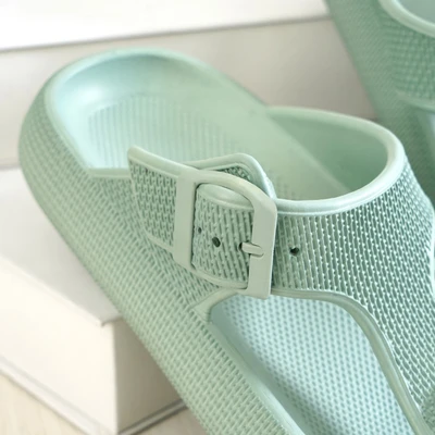 Gambar Ataru Ukuran 38 Sandal Jepit Wanita Thick Flip Flop - Hijau Dusty