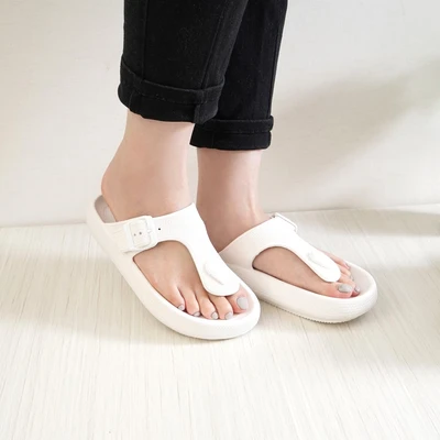 Gambar Ataru Ukuran 37 Sandal Jepit Thick Flip Flop - Putih