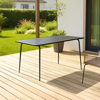 Gambar Informa Finch Meja Teras Rectangular - Abu-Abu Tua