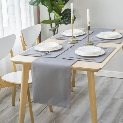Gambar Informa Table Runner Polyester Water Repellent 33x180 cm - Abu-Abu