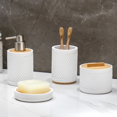 Gambar Stora Lucien Stoples Kapas Polyresin - Putih