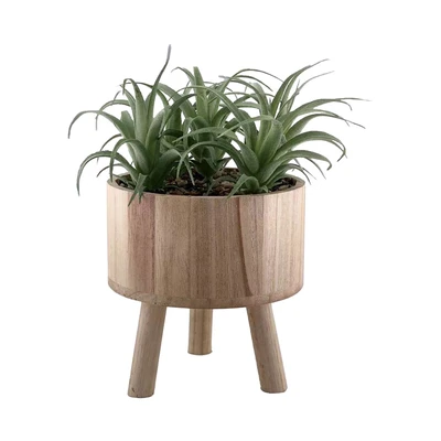 Gambar Arthome Tanaman Artifisial Airplant Dengan Pot Tripot 15.4x15.4x28.5 cm - Hijau